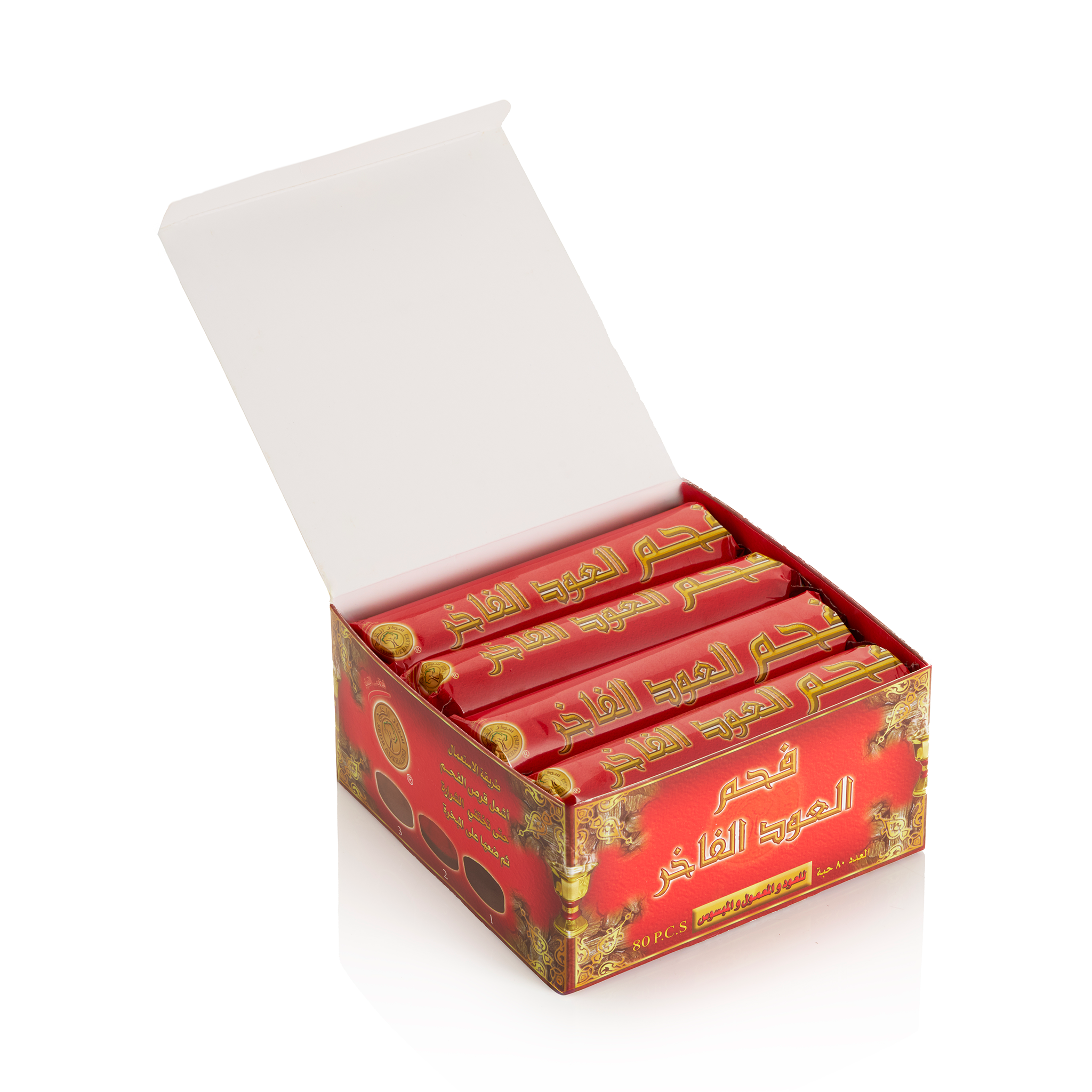 فحم العود الفاخر - 33 ملم | 80 قرص متوسط