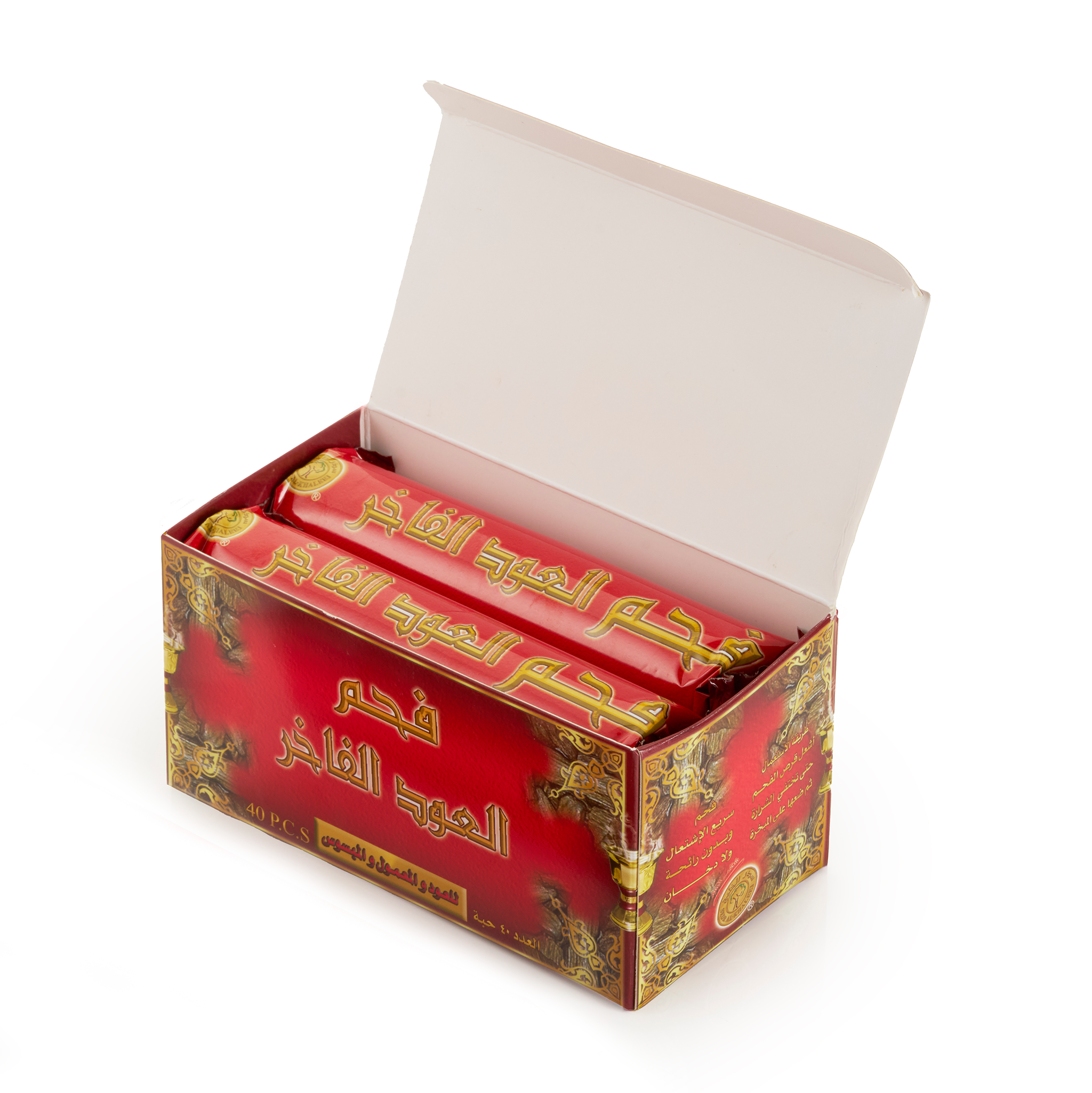 Premium Oud Charcoal - 33mm | 40 Medium Discs