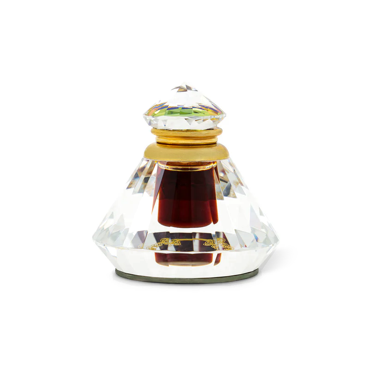 Dehn Oud Al-Nafees 6 ml: a crystal bottle of dark red oil casting a shadow on a white background