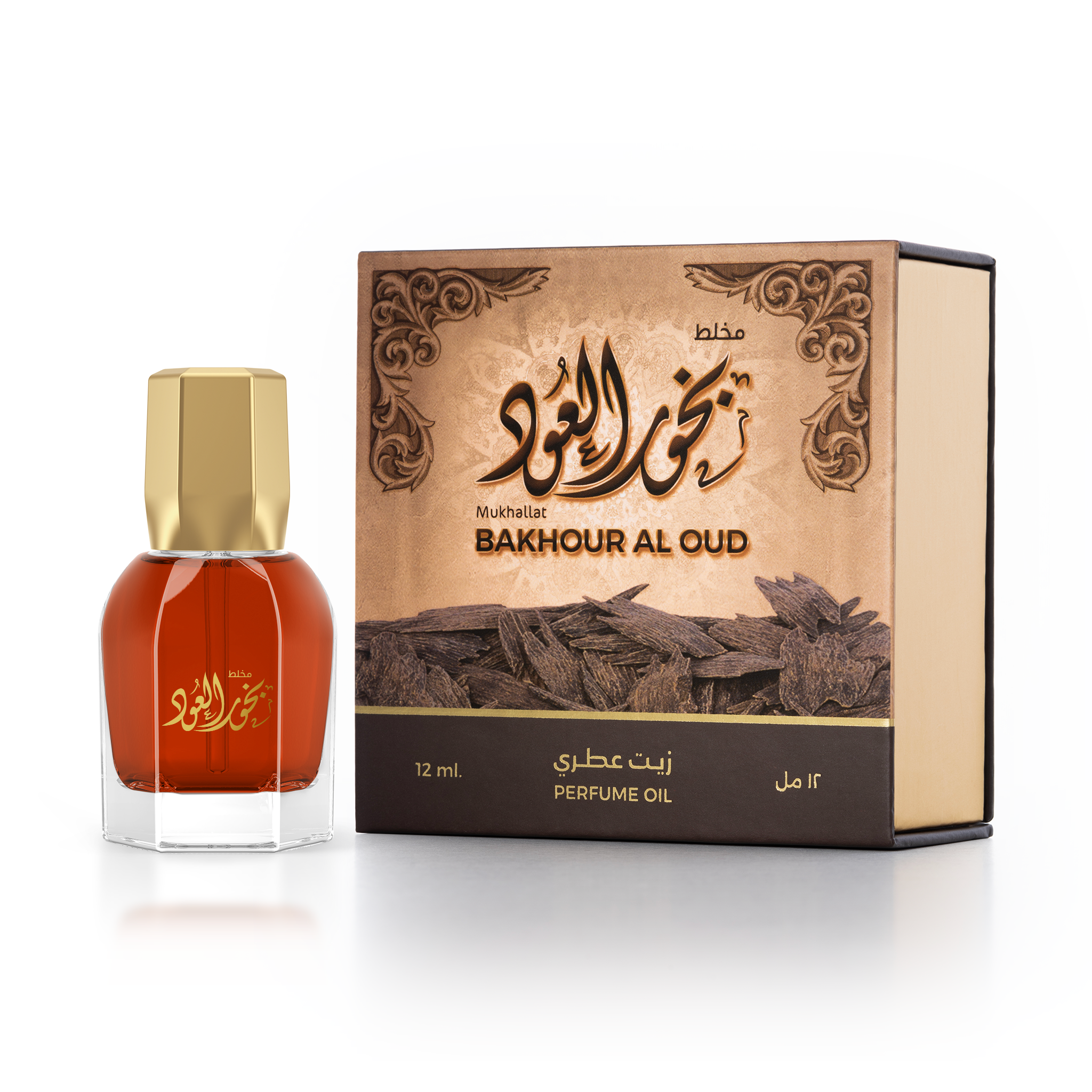 زيت عطري مخلط بخور العود - 12 مل (التوزيعات والكميات)