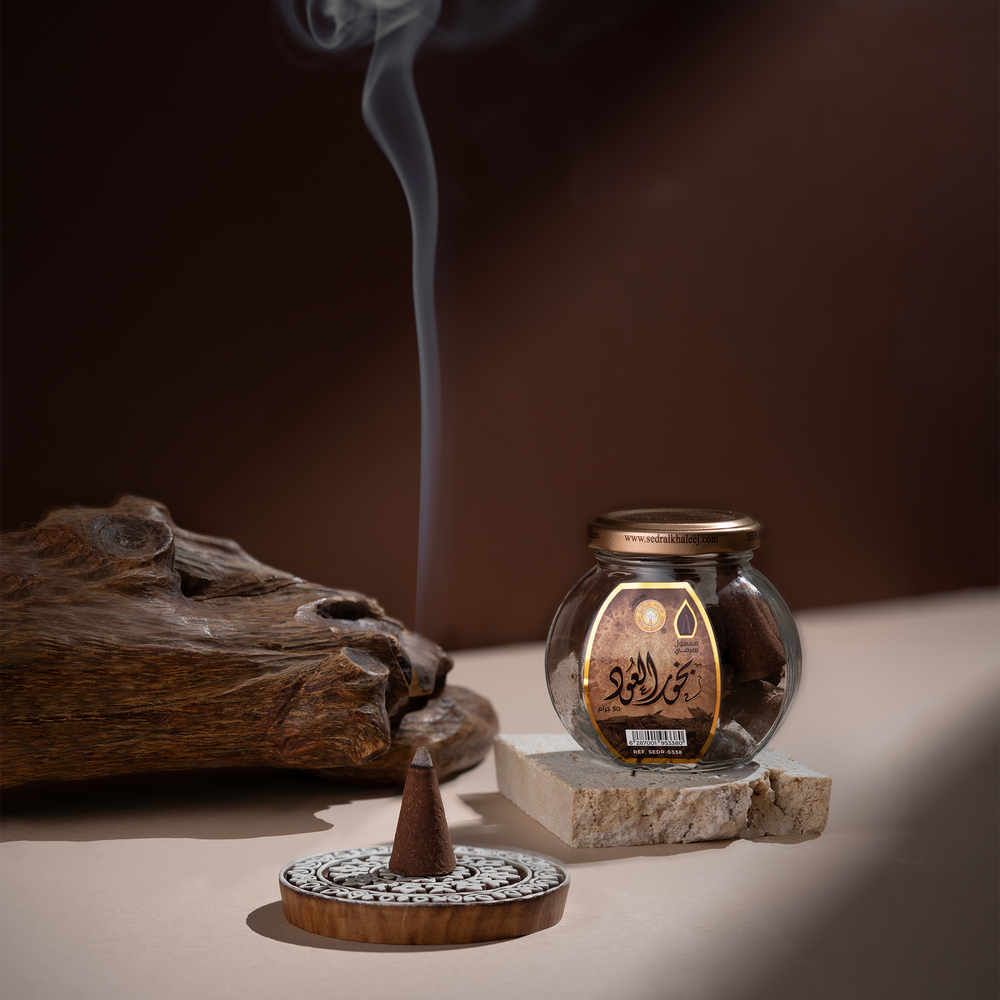 Pyramid Oud Incense Maamoul 50g - Fixed Scent | Sidr Al Khaleej